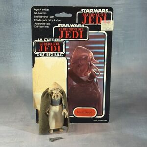 Vintage 1983 Kenner Star Wars Squid Head 100% Complete ROTJ Cardback Accessory